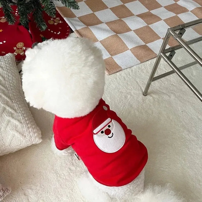Wuffladen - Hunde - Weihnachts-Hoodie aus Plüsch