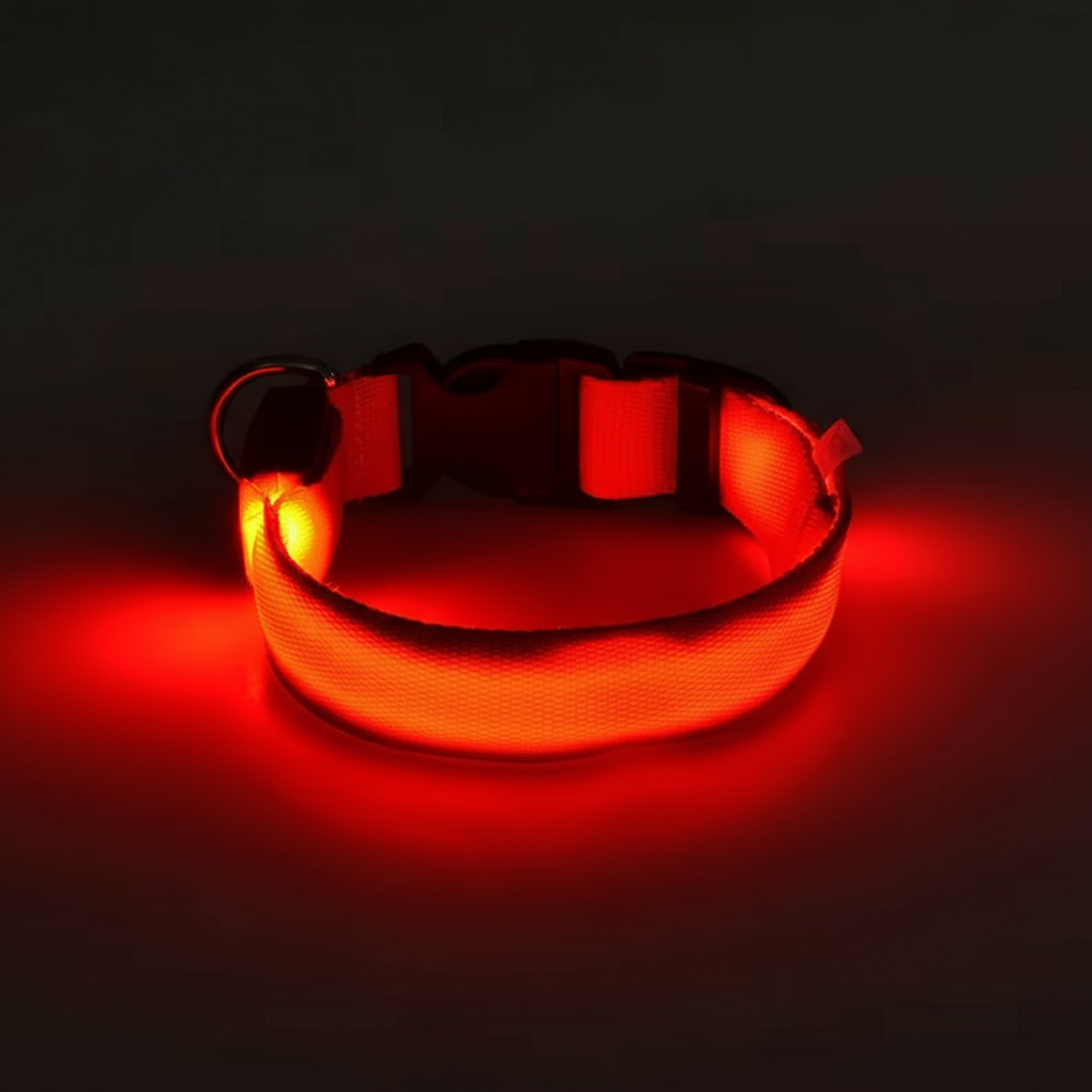 Wuffladen - Hunde - LED Sicherheits-Halsband & Leine