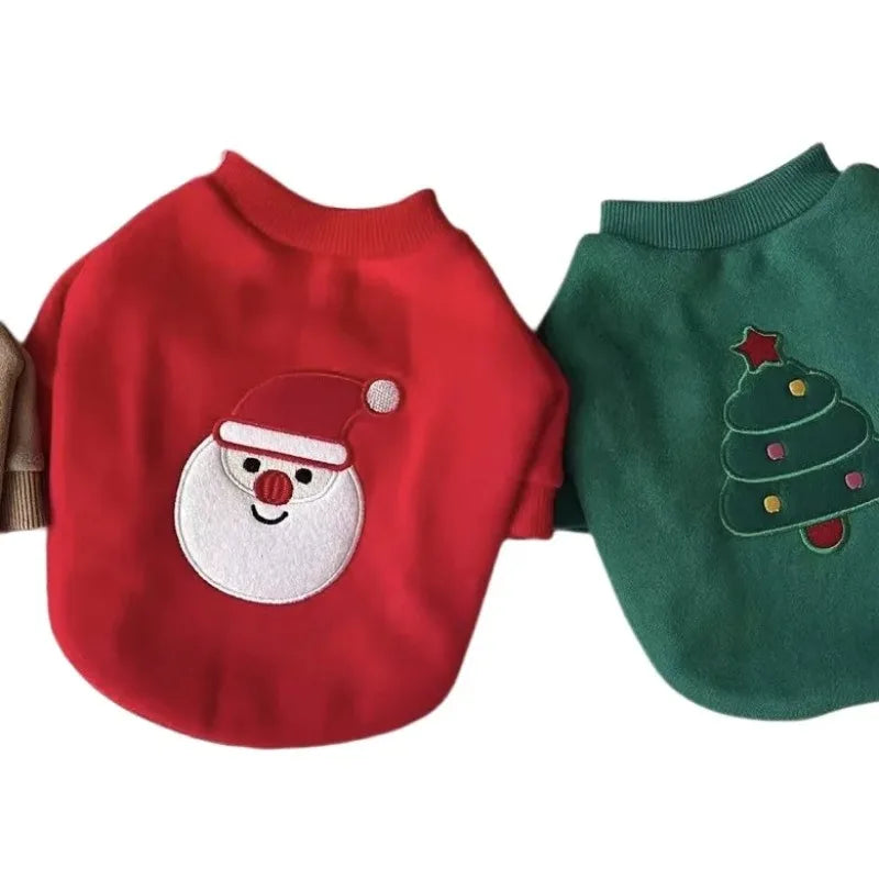 Wuffladen - Hunde - Weihnachts-Hoodie aus Plüsch