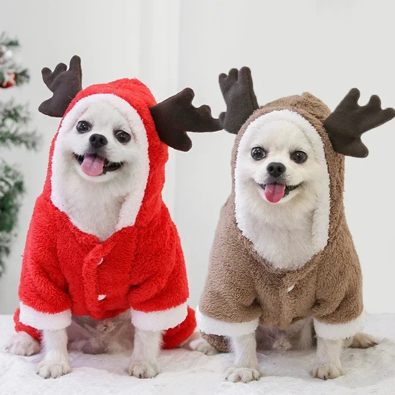 Wuffladen - Hunde - Weihnachtsmantel aus Fleece