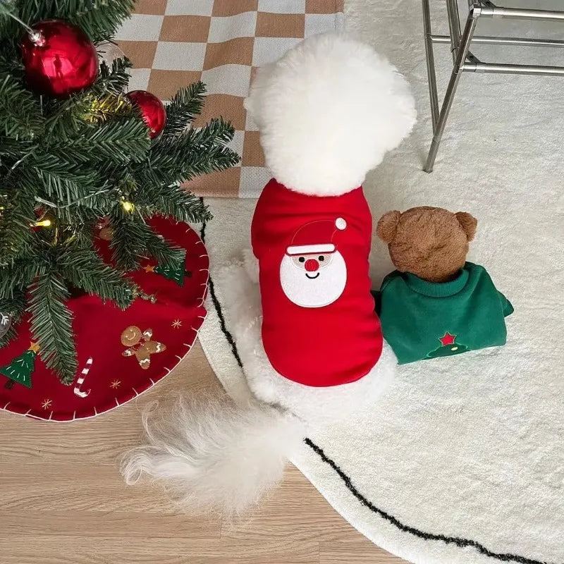 Wuffladen - Hunde - Weihnachts-Hoodie aus Plüsch