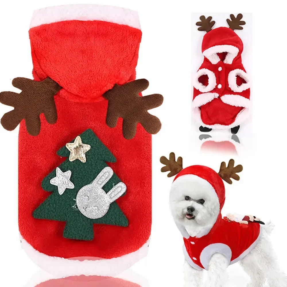 Wuffladen - Hunde - Weihnachtsmantel aus Fleece