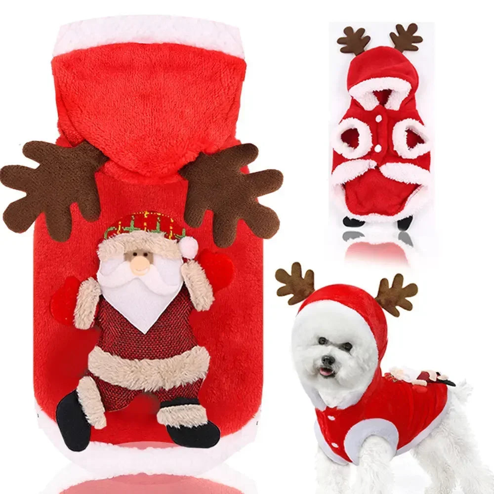 Wuffladen - Hunde - Weihnachtsmantel aus Fleece