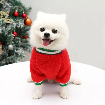 Wuffladen - Hunde - Weihnachtsmantel aus Fleece