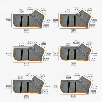 Wuffladen - Hunde - Bademantel