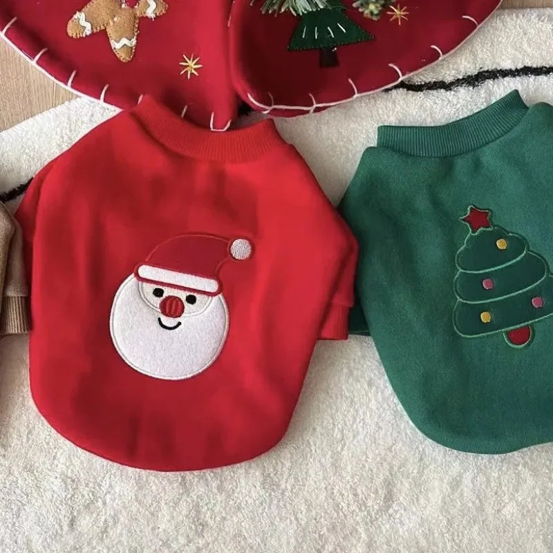 Wuffladen - Hunde - Weihnachts-Hoodie aus Plüsch